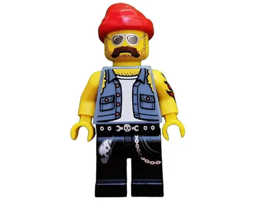 Motorcycle Mechanic, Series 10 (Minifigure Only without Stand and Accessories) Image