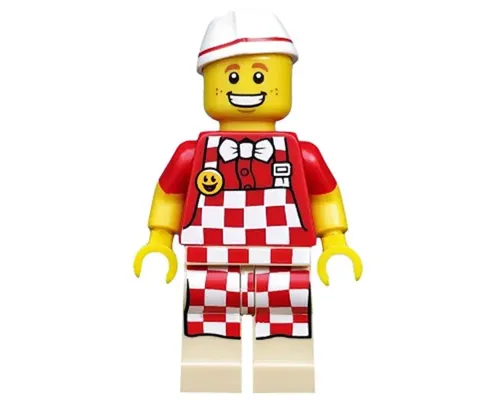 Hot Dog Vendor, Series 17 (Minifigure Only without Stand and Accessories) Image