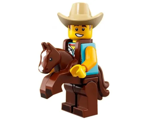 Cowboy Costume Guy, Series 18 (Minifigure Only without Stand and Accessories) Image