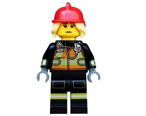 Fire Fighter, Series 19 (Minifigure Only without Stand and Accessories) Image