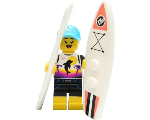 Paddle Surfer, Series 21 (Minifigure Only without Stand and Accessories) Image