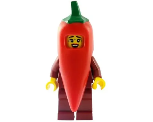 Chili Costume Fan, Series 22 (Minifigure Only without Stand and Accessories) Image