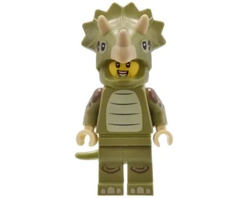 Triceratops Costume Fan, Series 25 (Minifigure Only without Stand and Accessories) Image