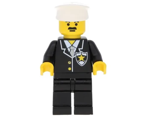 Police - Suit with Sheriff Star, Black Legs, White Hat Image