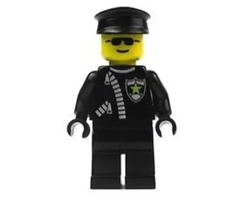 Police - Zipper with Sheriff Star, Black Hat Image