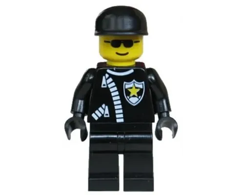 Police - Zipper with Sheriff Star, Black Cap, Black Sunglasses Image