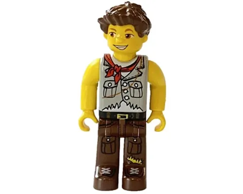 Jake, Light Gray Torso, Brown Legs (4143767) Image