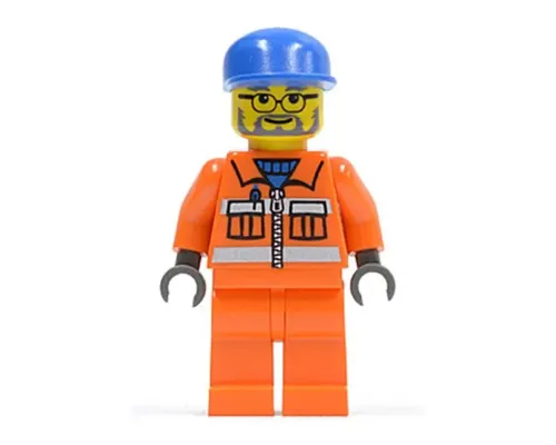 Sanitary Engineer 3 - Orange Legs, Glasses and Beard Image