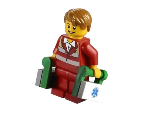 Paramedic - Red Uniform, Male, Tousled Hair Image