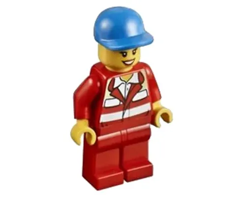 Paramedic - Red Uniform, Female, Blue Short Bill Cap Image