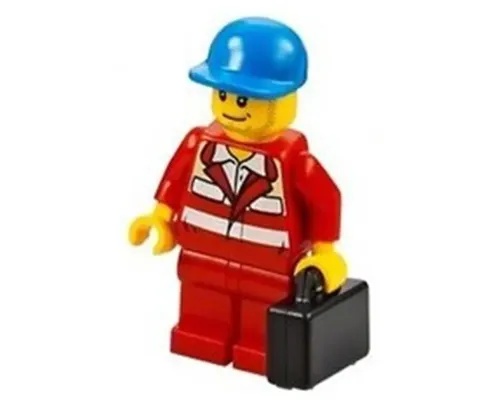 Paramedic - Red Uniform, Male, Blue Short Bill Cap Image