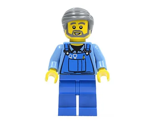 Overalls with Tools in Pocket, Dark Bluish Gray Smooth Hair Image