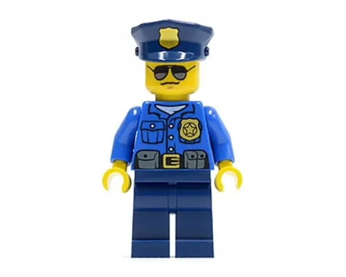 Police - City Officer, Gold Badge, Police Hat, Sunglasses Image