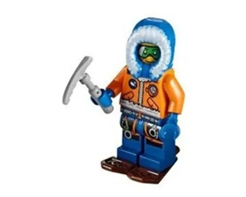 Arctic Explorer, Male with Green Goggles and Snowshoes Image