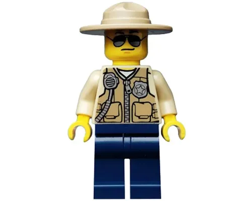 Swamp Police - Officer, Vest, Dark Tan Hat, Sunglasses Image