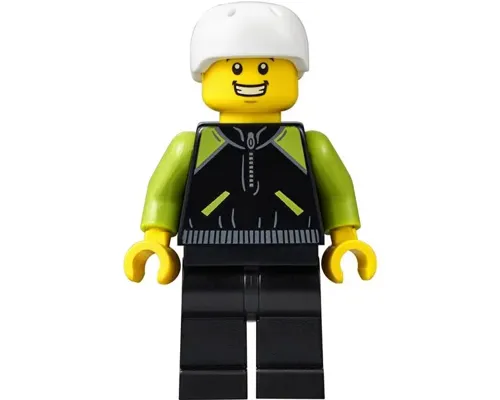 Cyclist - Lime and Black Jacket Image