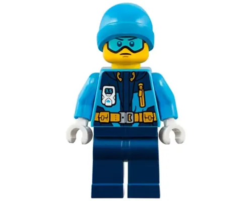 Arctic Explorer - Male, Dark Blue Legs, Dark Azure Beanie, Medium Azure Ski Goggles Image