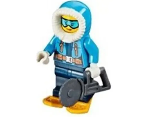 Arctic Explorer Female - Fur-Lined Hood, Light Blue Ski Goggles Image