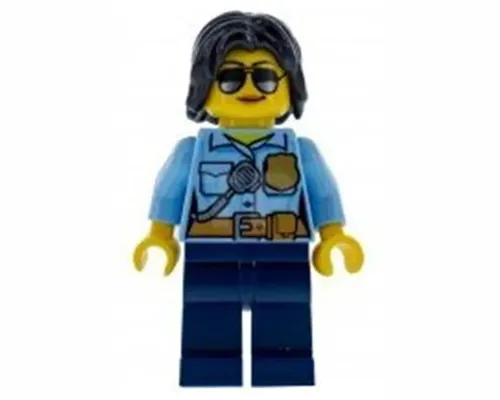 Police Officer, Female, Dark Blue Legs, Sunglasses Image