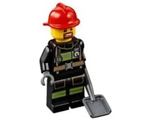 Fire - Reflective Stripes with Utility Belt, Red Fire Helmet, Brown Goatee Image