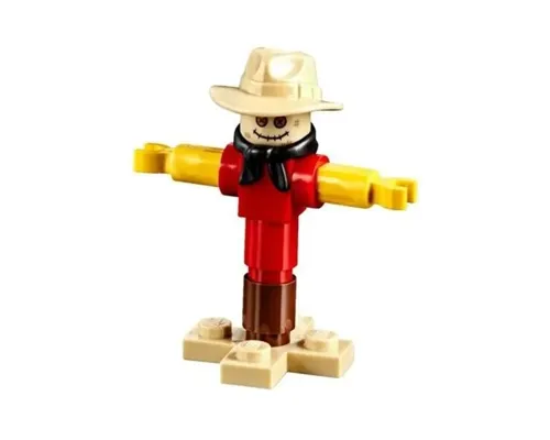 Scarecrow - Tan Fedora, Black Bandana, Red Shirt Image