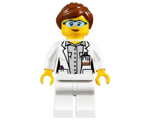 Scientist - Female, Blue Goggles and White Legs Image