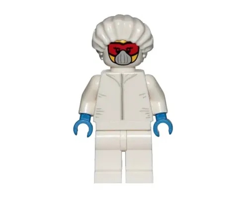 Drone Engineer - White Safety Jumpsuit, Red Goggles and White Mask Image