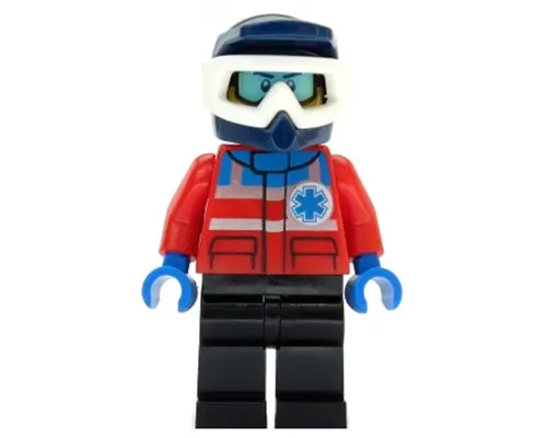 Ski Patrol Member - Male, Dark Blue Helmet Image