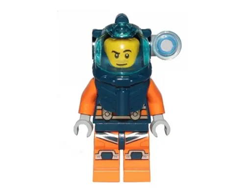 Deep Sea Diver - Male, Dark Blue Helmet, Side Lamp, Stubble Image