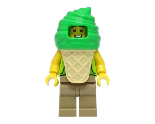 Ice Cream Vendor - Male, Lime Hoodie, Bright Green Ice Cream Suit Image