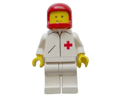 Doctor - Straight Line, White Legs, Red Classic Helmet Image