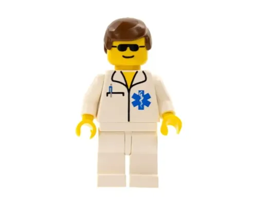 Doctor - EMT Star of Life, White Legs, Brown Male Hair, Sunglasses Image