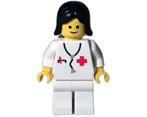 Doctor - Stethoscope, White Legs, Black Female Hair Reissue Image