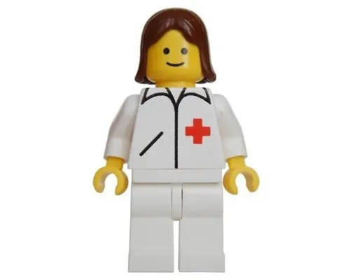 Doctor - Straight Line, White Legs, Brown Female Hair Image