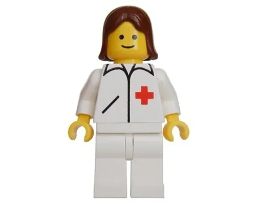 Doctor - Straight Line, White Legs, Red Female Hair Image