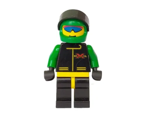 Extreme Team - Green, Black Legs with Yellow Hips, Green Helmet Plain Image