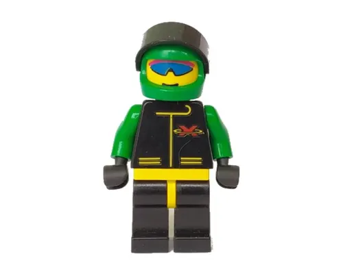 Extreme Team - Green, Green Legs, Green Helmet, Life Jacket, Trans-Dark Blue Visor Image