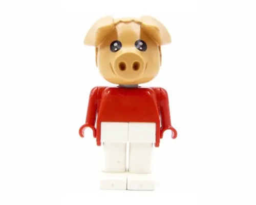 Fabuland Pig - Pierre Pig, White Legs, Red Top (Tuba Player) Image