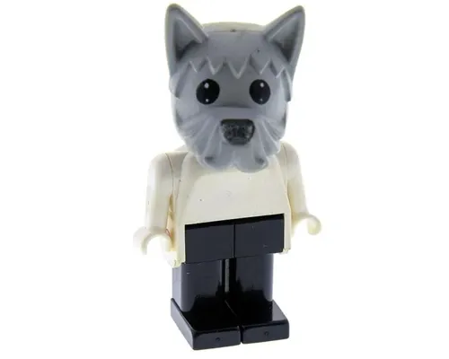 Fabuland Dog - Doctor (David) Dog, Light Gray Head Image