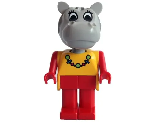 Fabuland Hippo - Hanna Hippopotamus, with Necklace Image