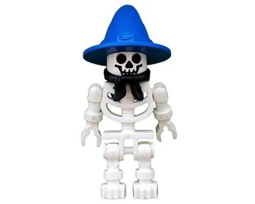 Skeleton with Standard Skull, Blue Wizard / Witch Hat and Black Bandana (Boney) Image