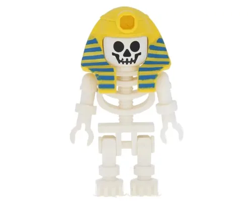 Skeleton with Standard Skull, Yellow Mummy Headdress with Pattern Image