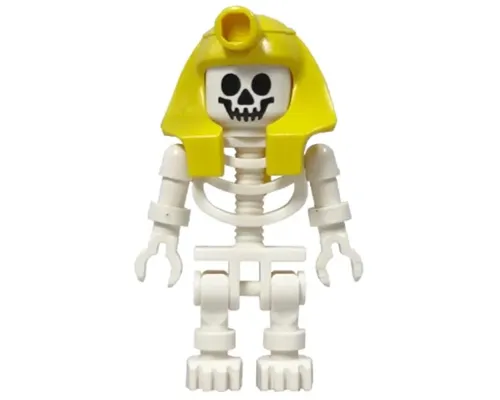 Skeleton with Standard Skull, Yellow Mummy Headdress Image