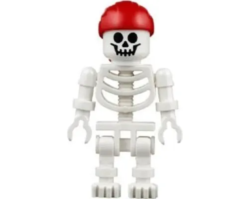 Skeleton - Standard Skull, Floppy Arms, Red Bandana with Double Tail in Back Image