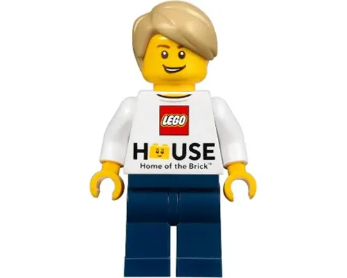 LEGO House Minifigure - LEGO Logo, 'Home of the Brick' Image