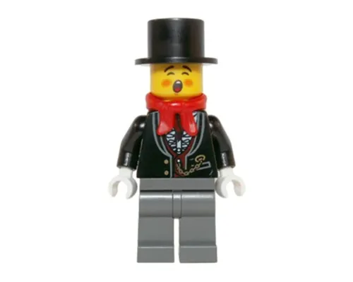 Caroler, Male - Tuxedo Shirt and Gold Watch Fob Image