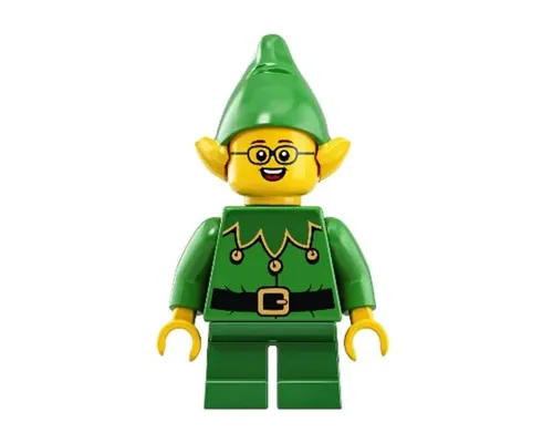 Elf - Green Scalloped Collar with Bells, Glasses Image