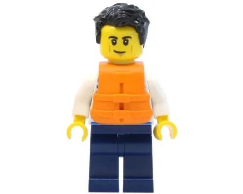 Sailor - Male with Life Jacket, Dark Blue Legs Image