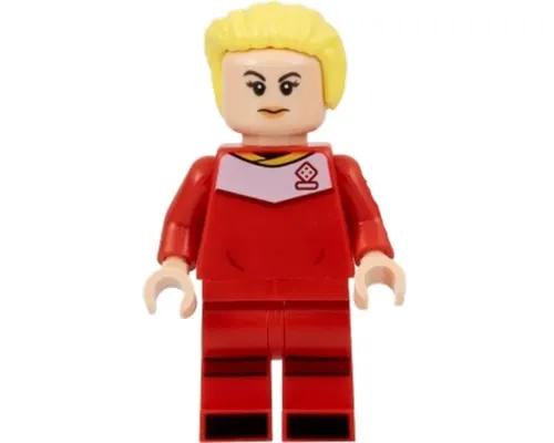 Soccer Player, Female, Red Uniform, Light Nougat Skin, Bright Light Yellow Hair Swept Back Image