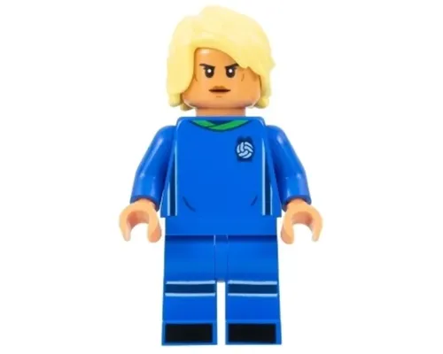 Soccer Player, Female, Blue Uniform, Nougat Skin, Bright Light Yellow Hair Image